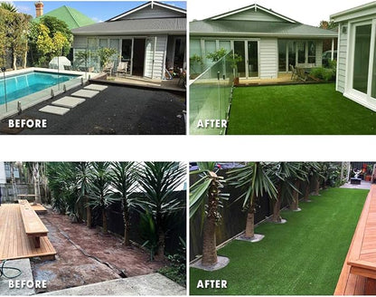 Petgrow Synthetic Artificial Grass Turf 7FTX11FT for Indoor Outdoor Dog Synthetic Grass Mat, Party Wedding Christmas Balcony Garden Astro Turf Rug,Drainage Holes Faux Fake Grass Rug Carpet for Pets