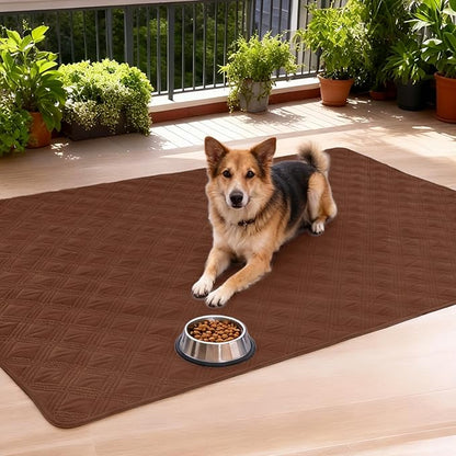 hyha Waterproof Dog Blanket, Reversible Pet Bed Blanket, Soft Sofa Couch Cover for Dogs Washable, Waterproof Pet Couch Covers for Sofa Puppy Cats Furniture Protector(30"x70", Brown/Beige)
