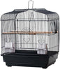 TrailBlaze 20.5Inch Bird Travel Cage with Handle, Metal Bird Carrier with Food Container, Wooden Perch & Pull-Out Tray, Portable Birdcage for Small Parrots Lovebirds Canaries Cockatiels Conures