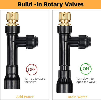 DXOPHIEX Gravel Vacuum for Aquarium Fish Tank Siphon Aquarium Water Changer with Three Metal Faucet Adapter and Long Hose 30 Feet