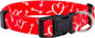 Native Pup Valentine’s Dog Collar- Valentines Day Pet Collars- Valentine Girly Hearts- Pink Red Heart- Cute Boy Girl Puppy Gift- Adjustable for Small, Medium, Large Breeds (Cupid's Arrows, Medium)