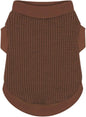 Cozy and Functional Dog Shirts for Small Puppies: Stretchable Brown Attire with Easy-On Design, Ideal for Chihuahuas and Yorkies - Enhance Comfort and Playfulness on Chill Days Small