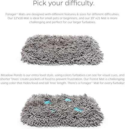 Pet Parents® Forager® Mats, Snuffle Mat for Dogs with SoftSnout & Non-Slip Backing Technology, Slow Feeder Dog Bowls & Snuffle Mat for Large Dogs and Small Dogs (Meadow 19")