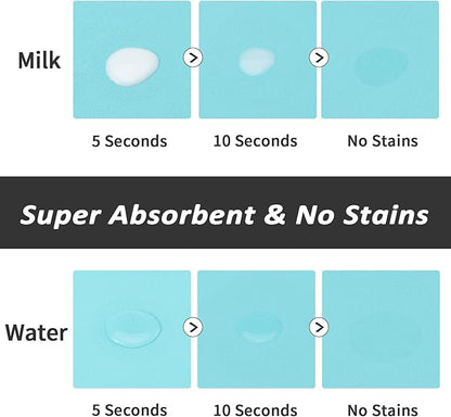 Dog Food Mat - Absorbent Cat Mat for Food and Water, No Stains Pet Feeding Bowl Mat, Easy to Clean Pet Placemats, Quick Dry Dog Water Dispenser Mat for Messy Drinkers | Teal 18"x 28"
