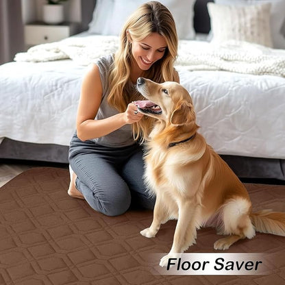 hyha Waterproof Dog Bed Blanket, Soft Pet Blankets, Waterproof Couch Cover for Dogs, Reversible Sofa Covers Washable for Furniture (40x70 Inch, Brown/Brown)