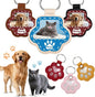 Custom Leather Pet Fur Keychain – Personalized Memorial Keepsake Keyring for Friend, Dog Cat Hair Sympathy Gifts﻿