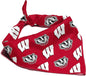 Wisconsin Badgers Officially Licensed Bandana for Dogs and Cats | Fits Pets Great Gift Idea | Easy-to-Tie (Large, 28")