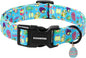 DOGWONG Easter Dog Collar, Cute Easter Egg Pet Collar Durable Holiday Girl Boy Adjustable Cotton Dog Collars with Quick Release Buckle for Puppy Small Medium Dogs,M Visit the Elegant little tail Store