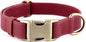 Plutus Pet Genuine Leather Dog Collar – Adjustable Pet Collar with Quick Release Metal Buckle, Soft Real Leather for Small Medium Large Dogs, Heavy Duty & Skin-Friendly (Burgundy, M)