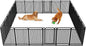 New Thickened Version Dog Playpen, 40 Inch Dog Fences for The Yard, Portable Outdoor Dog Playpen for Large/Medium/Small Dogs, Foldable Metal Dog playpen, with Doors (24 Panels, 40 Inch)