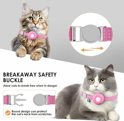 Cat Tracker, Lightweight Pet Tracker for Cats, Cat GPS Tracker Compatible with Apple Find My App(Only iOS), Real-Time Tracking, Precise Positioning, No Monthly Fee