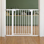 BABELIO Safety Gate Door Fits for Stairs, Narrow and Wide Doorways with Auto Close, Easy Install, No Drilling, Pressure Mounted for Baby, Child, Pets, Dog/Puppy, 26''-40'', White