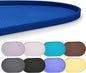 Hubulk 100% Waterproof Silicone Pet Feeding Mat with Raised Edge for Food and Water, Dog Bowl Mats, Cat Bowls Placemat with High Lip Protects Floor for Cats and Dogs (Navy Blue, 32" L x 24" W)