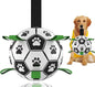 Dog Toys Soccer Ball, Interactive Dog Toys for Tug of War, Puppy Birthday Gifts, Tug Toy, Water Toy, World Cup Durable Balls for Medium & Large Dogs（8 INCH
