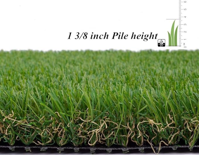 ALTRUISTIC Artificial Grass 6FTX72FT(432 Square Feet), Realistic Fake Grass Deluxe Turf Synthetic Thick Lawn Pet Turf, 1 3/8” Height, Outdoor Decor, Customized