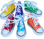 Super Bird Creations SB50009 Sneaker Bird Toy - Durable Safe Chew Toy - Ideal for Cockatiels Parakeets Parrots Small to Large Birds, Encourages Foot Dexterity - Vibrant Colors 3"x1-1/2x1-3/8" (6 Pack)