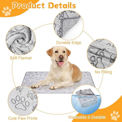 Dog Blankets for Small, Medium Dogs, Puppy Blanket Washable, Dogs Essentials for Puppies, Cat (63" x 40",1)