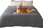 Luciphia 100% Waterproof Couch Cover Blanket for Dogs Anti-Slip Pet Couch Protector Sofa Mat Puppy Cat Blanket with Non-Slip Bottom, Grey, 82x102 Inch