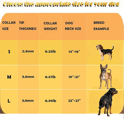 Dog Prong Collar - Stainless Steel Pinch Collar for Large Dogs Training, Adjustable Choker Chain Collar, Durable Dog Training Collar for Medium/Large Breed Obedience (3.0mm, Neck Size 22"-24")