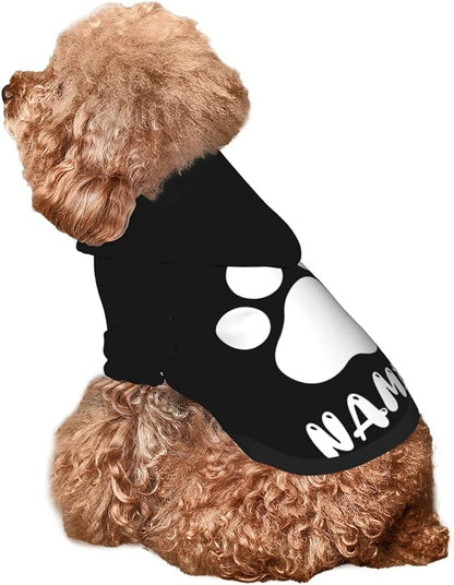 Custom Dog Hoodie Soft & Warm Design Your Own Personalized Photo Text Logo Name Dog Clothes for Puppy Sweatshirt Hooded for Small Medium Large Dogs Girl/Boy Cats Black