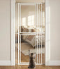 78.7" Extra Tall Cat Gate, Adjustable 27.5"-37.4" Wide Pet Proof Safety Gate, NO Drilling Pressure Mount Dog Gate, Transparent Full Door Pet Gate for Stairs/Studio/Kitchen, White