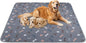 Washable Pee Pads for Dogs，2Pack 31x36 Reusable Puppy Pads with Bone Print, Absorbent Whelping Pads Non-Slip Dog Playpen Mats for Floor Protector, Couch Cover, Crate, Potty Training