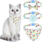 Breakaway Cat Collars with Bell & Cute Pendants - 3 Pack Adjustable Safety Kitten Collars - Decoration for Girl Boy Cats Puppy and Small Pets (Style C - Watermelon)