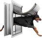 XL Pet Door for Wall Dog Door, 3-Flap XLarge Doggie Door for Exterior Wall, All-Metal Frame and Telescoping Tunnel,Pets Up to 220 Lb (Extra Large Size)