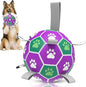 Diman Dog Balls with Nylon Straps, Puppy Soccer Ball for Dogs, Outdoor Dog Toys, Durable Fetch Pet Toy for Training, Birthady Gift for Large Pets (7 Inch)