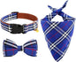 Yizepet Dog Collar with Bow Tie- Adjustable pet Collar for Dogs with Plastic Buckle Collar, Stylish Pattern for Small Medium or Large Boy and Girl Dog and Cat