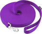 AMAGOOD Dog/Puppy Obedience Recall Training Agility Lead-15 ft 20 ft 30 ft 50 ft Long Leash-for Dog Training,Tie Out,Play,Safety,Camping (30Feet x 1Inch, Purple)