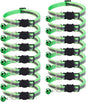 14 Pack Breakaway Cat Collar with Bell, Reflective Kitten Collar for Girl Boy Cats, Safety Buckle Adjustable 7.5-12.5 Inch, 0.4 Inch Width Lightweight, Pet Gifts (Light Green)