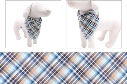 Lionet Paws Dog Bandana Washable Cotton Handkerchief Scarf Triangle Bandana for Small Medium Large Dogs