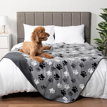 PetAmi Waterproof Pet Blanket Dog Bed Couch Cover for Furniture, Reversible Washable Soft Fleece