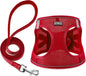 Dog Harness with Leash Set, No Pull Adjustable Reflective Step-in Puppy Pet Vest Harnesses for Small Medium Large Dogs and Cats,Red XXS