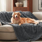 GASUR Waterproof Dog Blankets for Large Medium Dogs, Dog Blanket for Couch Bed, Fleece Pet Blanket for Furniture Sofa Protector, Soft Pet Throw Blankets for Crate Car Outdoor, Washable, 40"x50",Grey