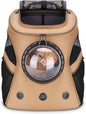 LOLLIMEOW Large Pet Carrier Backpack, Bubble Backpack Carrier for Fat Cats and Puppies,Airline-Approved(Khaki)