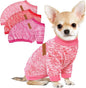 3 Pack Dog Sweaters for Small Dogs Girl Boy Winter Fleece Clothes Warm Soft Dog Sweatshirt Outfit for Dogs Cats Pet Apparel (Rose+Red+Pink, Medium)