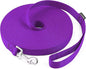 AmaGood Dog/Puppy Obedience Recall Training Long Dog Leash- 20 feet 30 feet 50 feet 15 feet Long Leash for Dogs Training,Recall,Play,Safety,Camping (Purple, 30 Foot (Pack of 1))