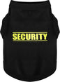 Discover Cozy Cotton Canine Wear: Soft, Lightweight, and Breathable Dog Shirt Vest with Eye-Catching Graphics(Security), Keeping Your Furry Friend Warm and Comfy! Black XXL