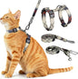 Cat Harness and Leash Set, 3-in-1 Escape Proof Adjustable, Comfortable Soft Lightweight, Safe, Easy to Wear, Walking Travel Kitten Harness for Small Medium Large Cats (Army Green)