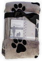 Pawprints Left by You Pet Memorial Blanket with Heartfelt Sentiment - Comforting Pet Loss/Pet Bereavement Gift