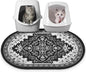 Bienbee Cat Litter Mat, 33" x 22" Large Size Litter Box Mat Rug with Non-Slip Bottom,Urine and Water Proof, Easy to Clean Cat Supplies Essentials for Indoor Kitty Kitten Floor, Black L