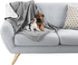 Waterproof Pet Blanket - 30x40-Inch Reversible Sherpa Fleece Throw Protects Couches, Cars, and Beds from Spills, Stains, and Fur by PETMAKER (Gray)