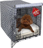 Explore Land Pattern Dog Crate Cover for 48 Inches Wire Cage, Heavy-Duty Polyester 1 2 3 Doors Standard Metal Pet Kennel Enclosure (Morocco)