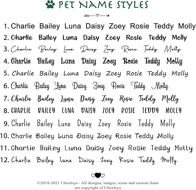 Ultra Joys Custom Personalized Dog ID Tag, Brushed Stainless Steel Bone Dog Tag, Silver, Large
