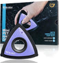 Analan Mini Pet Hair Remover for Car Detailing Supplies, Carpet Dog Hair Remover for Car Interior, Triangle Dog Hair Remover for Auto Detailing, Couch, Furniture, Lint, Carpet(Purple)