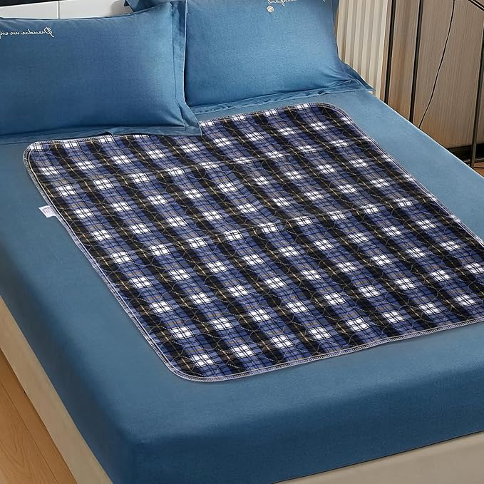 Non-Slip Bed Pads for Incontinence Washable (44" x 54"|2 Pack),Waterproof Bed Pads,Adult Washable Incontinence Bed Pads for Adults,Dog,Kids