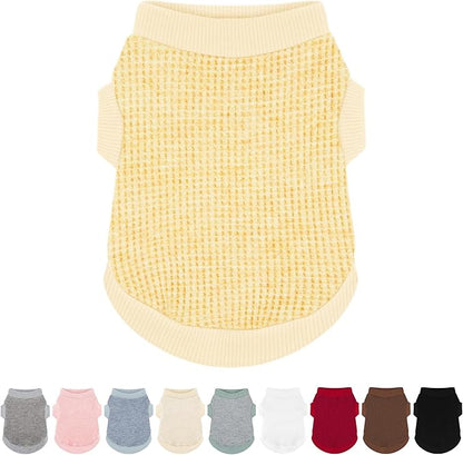 Cozy and Functional Dog Shirts for Small Puppies: Stretchable Ginger Attire with Easy-On Design, Ideal for Chihuahuas and Yorkies - Enhance Comfort and Playfulness on Chill Days Large