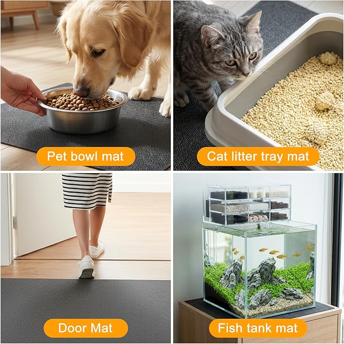Under Pet Cage Mat for Bird Cages, Dog Kennels, Reptile Aquariums, Dog Kennels, Water-Resistant Pad for Hard Floors and Surfaces (XX-Large)